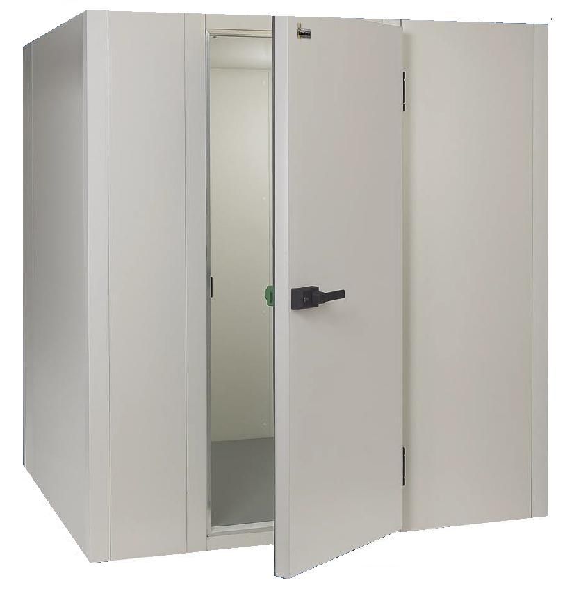 Chambre frigo avec sol en panneaux deuxième choix -  Dim. int. L 2400 x P 2400 x H 1940 mm