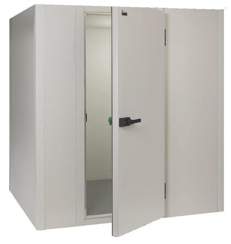 Chambre frigo avec sol en panneaux deuxième choix -  Dim. int. L 2100 x P 1500 x H 1940 mm