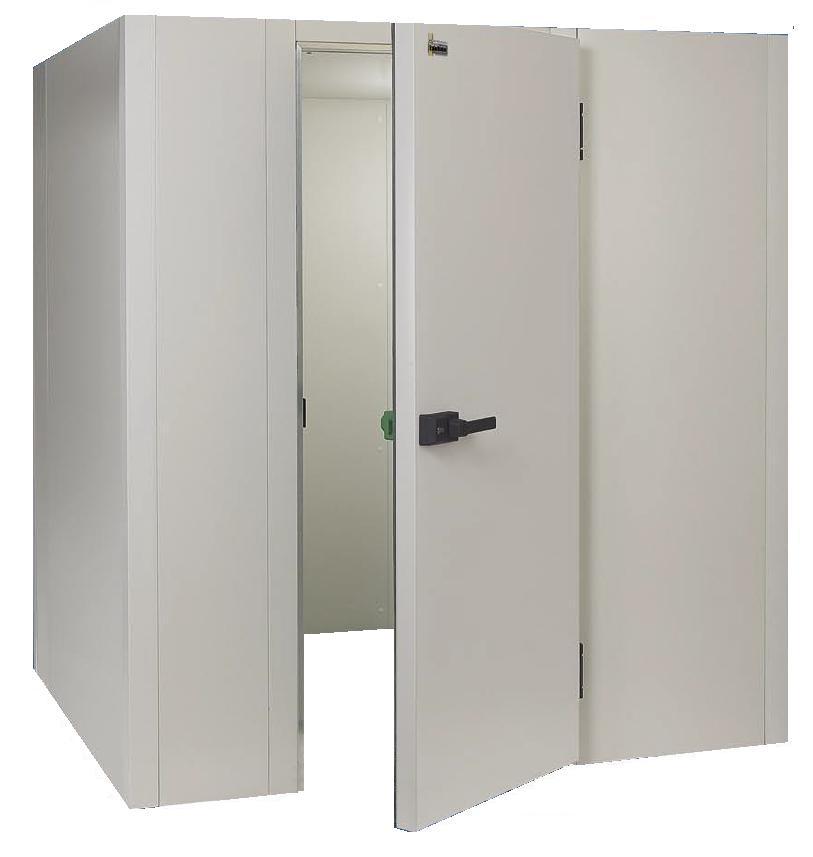 Chambre frigo sans sol en panneaux deuxième choix -  Dim. int. L 2400 x P 2400 x H 2020 mm