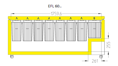 Draadmand voor vrieskoffer EFL6055