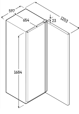 Armoire réfrigérée MRFvc 3501 blanc