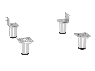 Kit pieds en inox pour armoire MRFvd 3511