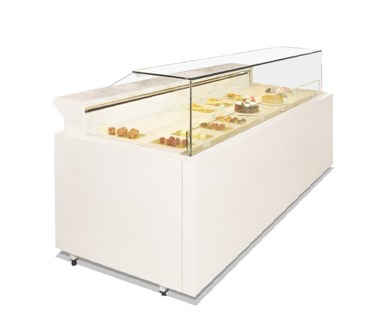 Vitrine viennoiserie LUCIA LN1350 à réserve neutre