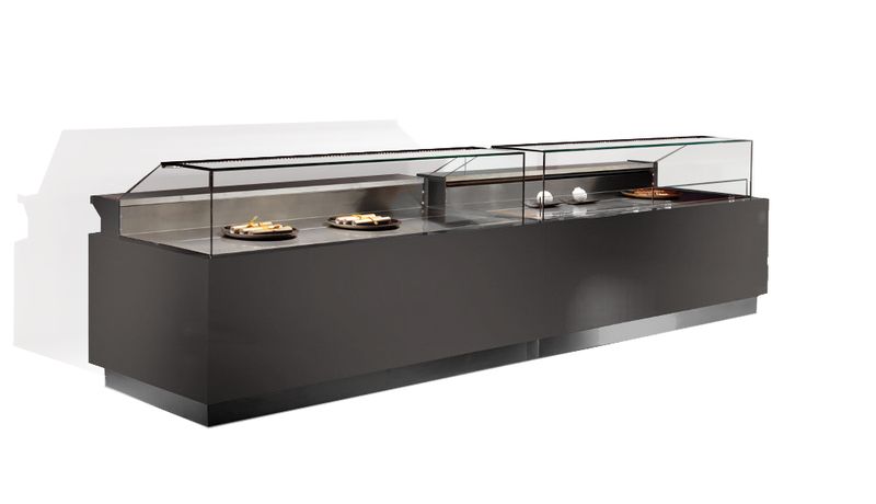 Vitrine viennoiserie LUCIA LN2150 à réserve neutre