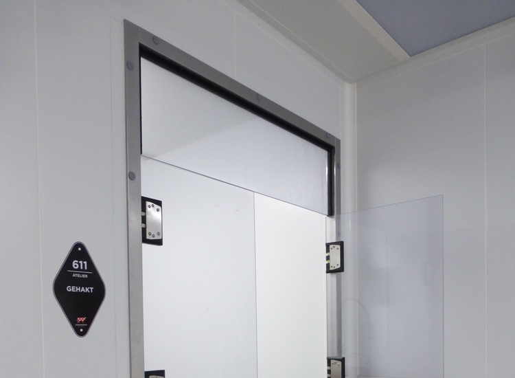 Porte va et vient double Crystal Clear CCD06 INOX C - 1800x2200mm
