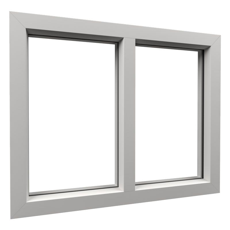 Châssis fixe en PVC double vitrage KRD - 2500x1100mm