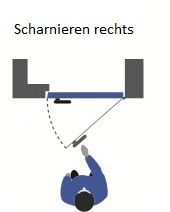 Porte chambre froide simple battant OFE15 PVC DROITE - 1100x2000mm