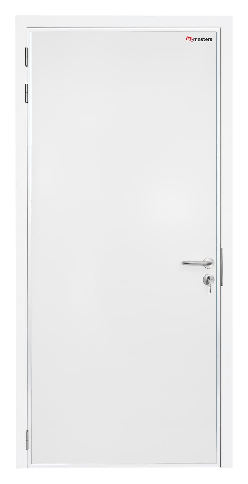 Porte de service simple battant SMART RAL9010 GAUCHE - 700x2100mm