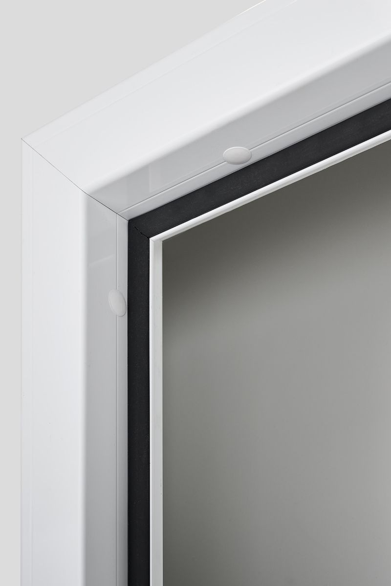 Porte de service simple battant SMART RAL9010 GAUCHE - 700x2100mm