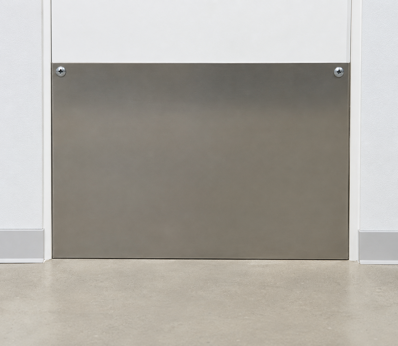 Protection de porte en inox naturel (1 face)