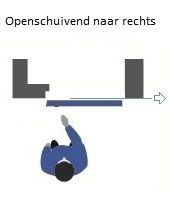 Porte chambre froide coulissant lourde ZPE18 PVC DROITE - 1500x2400mm