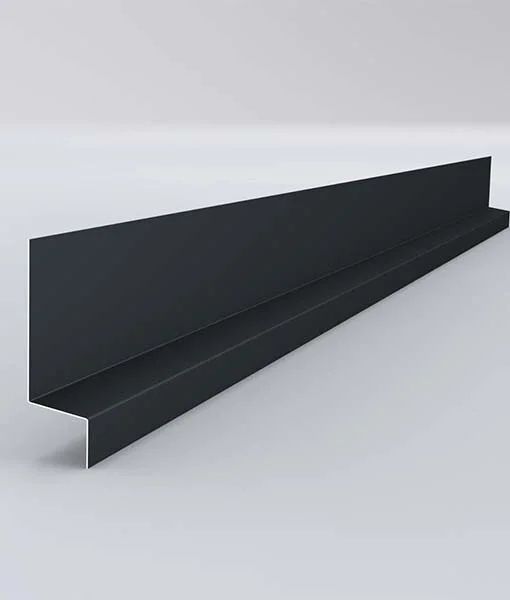 Bavette rejet d'eau montage en applique - L 2100 mm RAL 7016