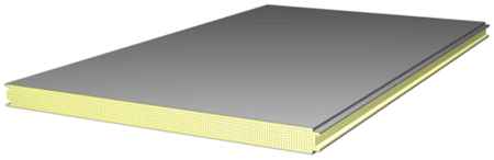 Panneaux sandwich 120 industriels, longueur 6000 mm, lisse RAL 9010/9010