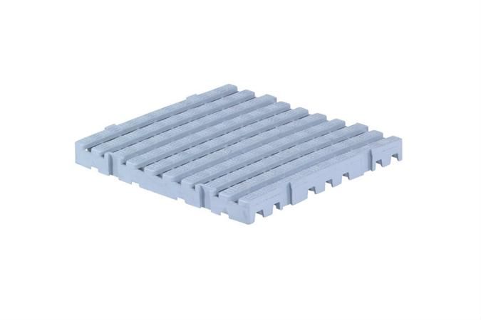 Caillebotis antidérapant 500x500 gris (915)