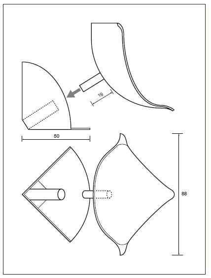 Angle arrondi grand modèle - coin intérieur