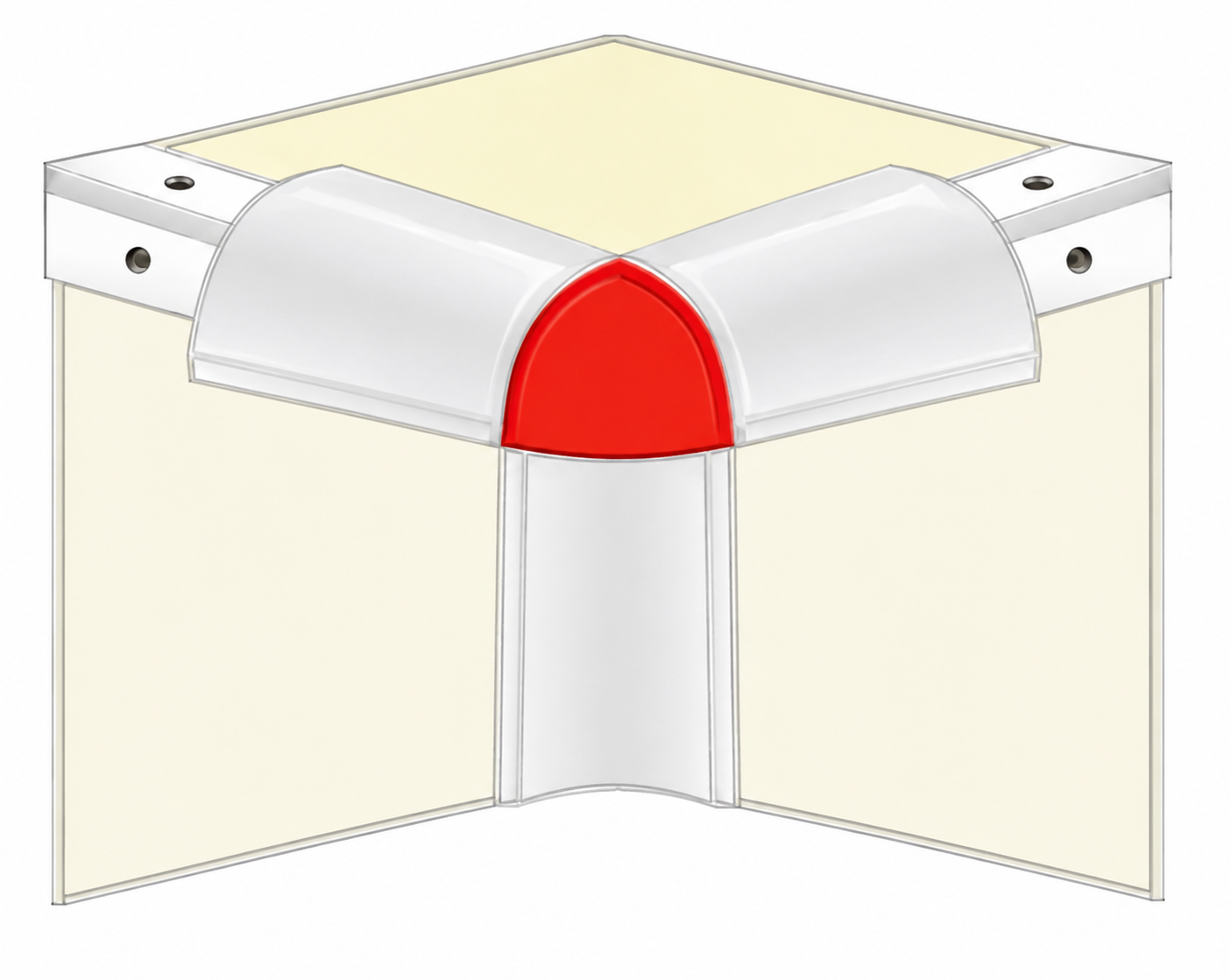 Angle arrondi grand modèle - coin intérieur