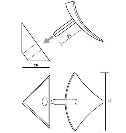 Angle arrondi petit modèle - coin intérieur