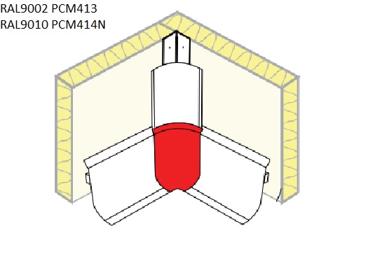 Plinthe PVC - coin intérieur