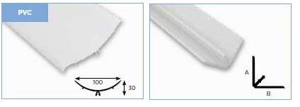 Angle arrondi grand modèle - systeme à clipser