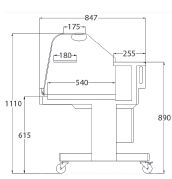 Location vitrine réfrigérée NICE 100 (VN10)