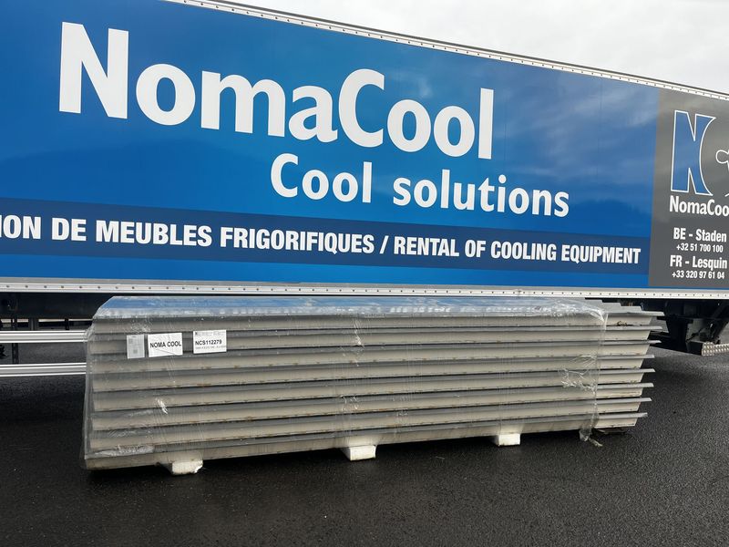 Panneaux de toiture NCN4 ECO 100 mm RAL 7012  - 8 longueurs 4500 mm (NCS112279)