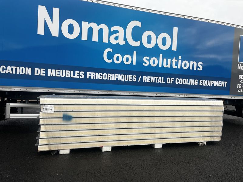 Panneaux de toiture NCN4 ECO 100 mm RAL 7012  - 8 longueurs 4500 mm (NCS112280)