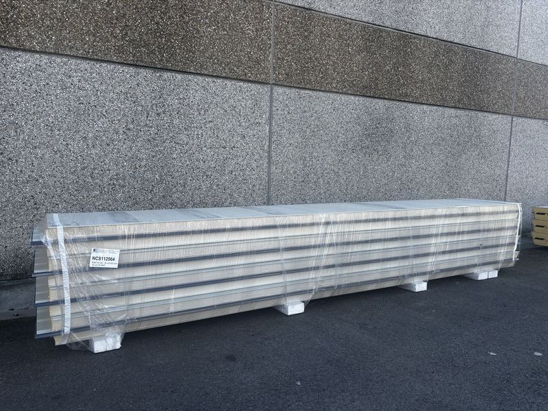 Panneaux de toiture NCN4/100 mm RAL 7016/9002  - 8 longueurs 6100 mm (NCS112564)