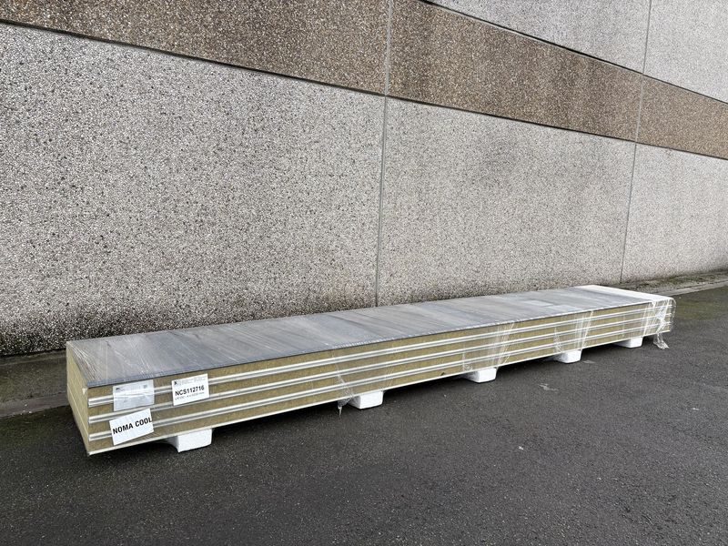 Panneaux isolants laine de roche 100 mm 4 longueurs 6000 mm (NCS112716)