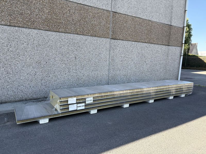 Panneaux sandwich FC Laine de roche 100 mm 5 longueurs 6000 mm (NCS112809)