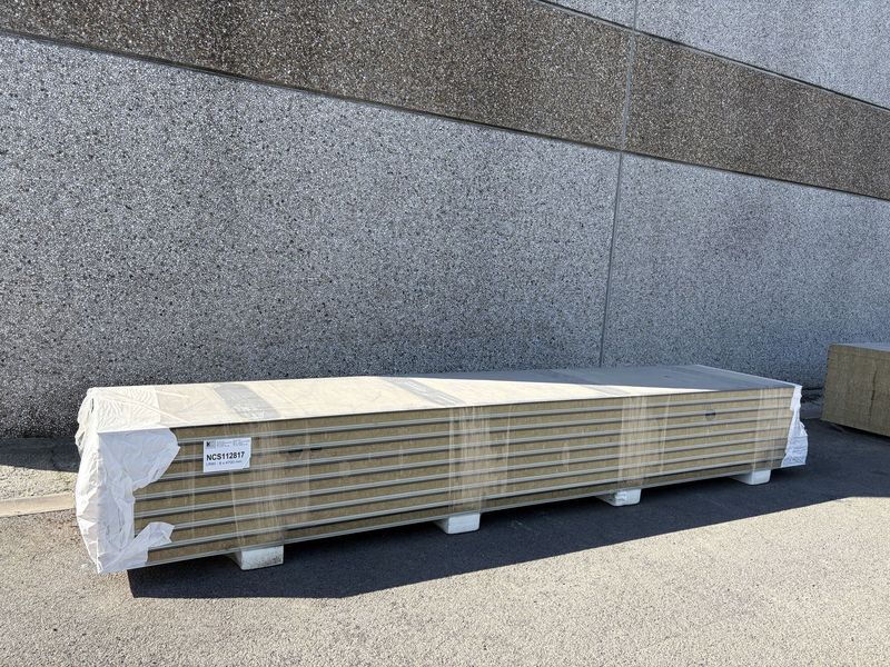Panneaux isolants laine de roche 80 mm 8 longueurs 4700 mm (NCS112817)