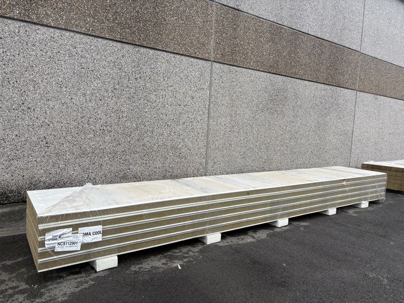 Sandwichpanelen Rotswol 100 mm 5 longueurs 6000 mm (NCS112901)
