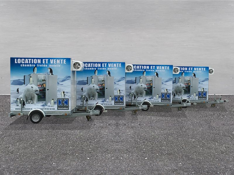 Chambre froide 5,23 m³/ 220V sur remorque