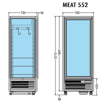 Armoire à viande MEAT 552 noir