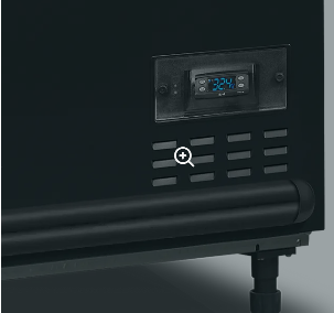 Réfrigérateur / congélateur de supermarché black SFI250B-CF VS