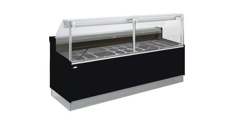 Vitrine réfrigérée AMALIA 1250D ventilé 2 GN 1/1