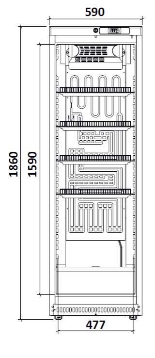 Armoire réfrigérée ARV400SC porte vitrée