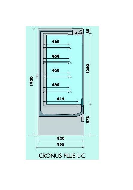 Vitrine murale réfrigérée D85 CRONUS 130