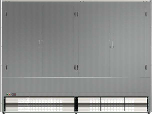 Portes pleines arrières blanches pour vitrine murale réfrigérée CRONUS 150
