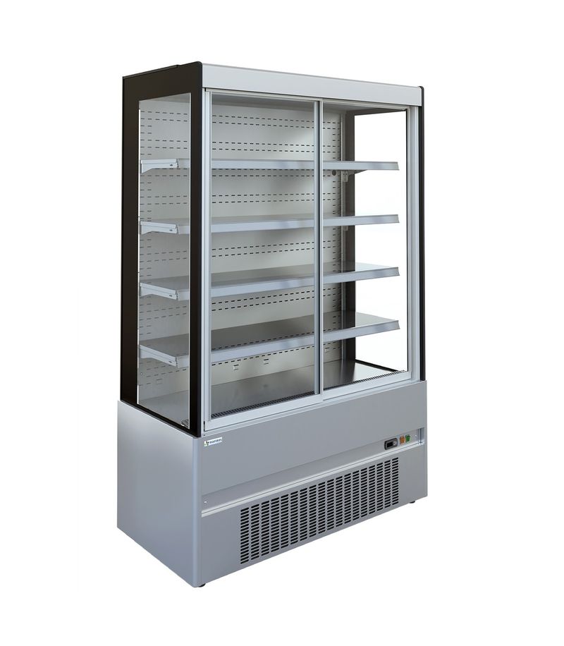 Vitrine murale réfrigérée D65 ECO CRONUS 130 inox portes coulissantes