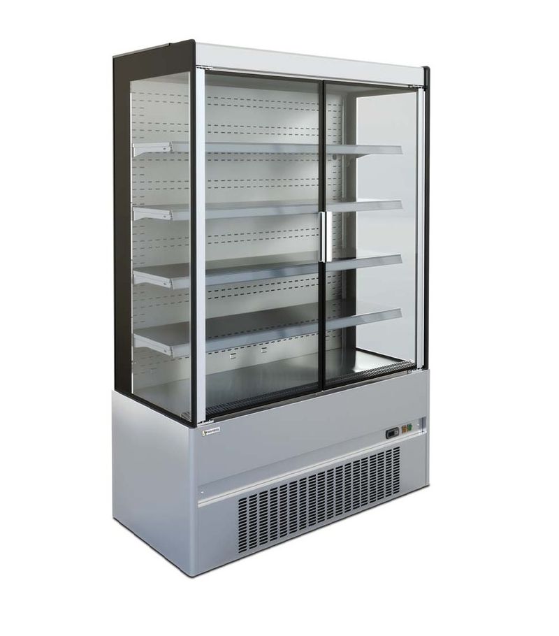 Vitrine murale réfrigérée D85 ECO CRONUS 130 inox portes battantes