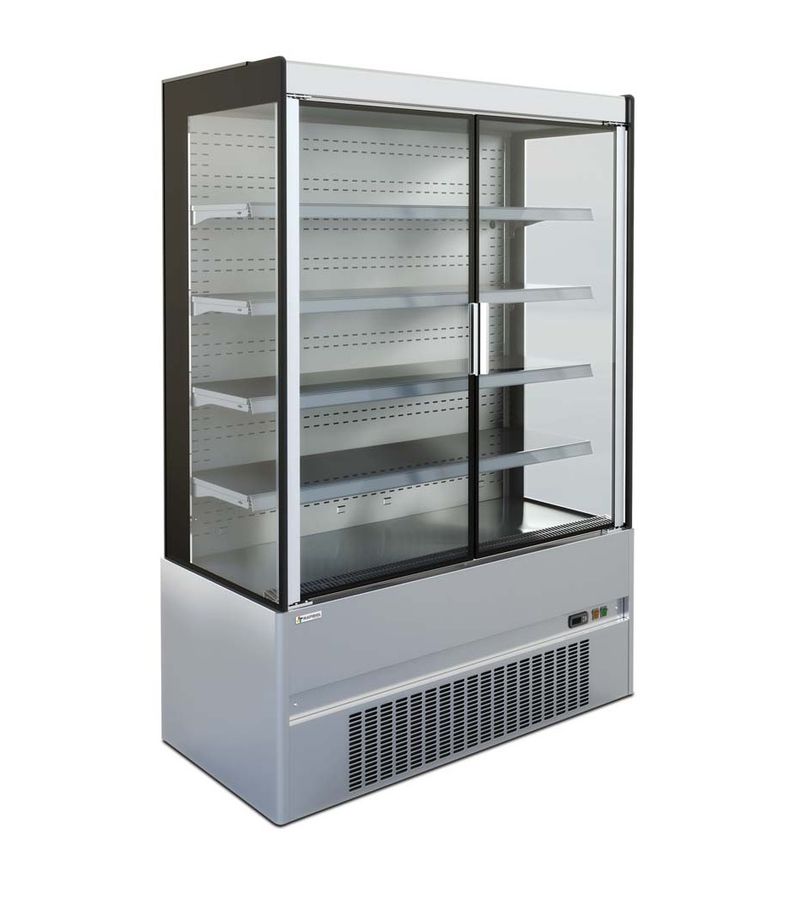 Vitrine murale réfrigérée D65 ECO CRONUS 150 inox portes battantes