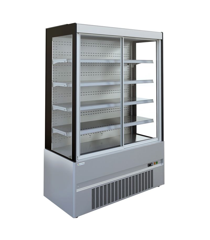 Vitrine murale réfrigérée D65 ECO CRONUS 150 inox portes coulissantes