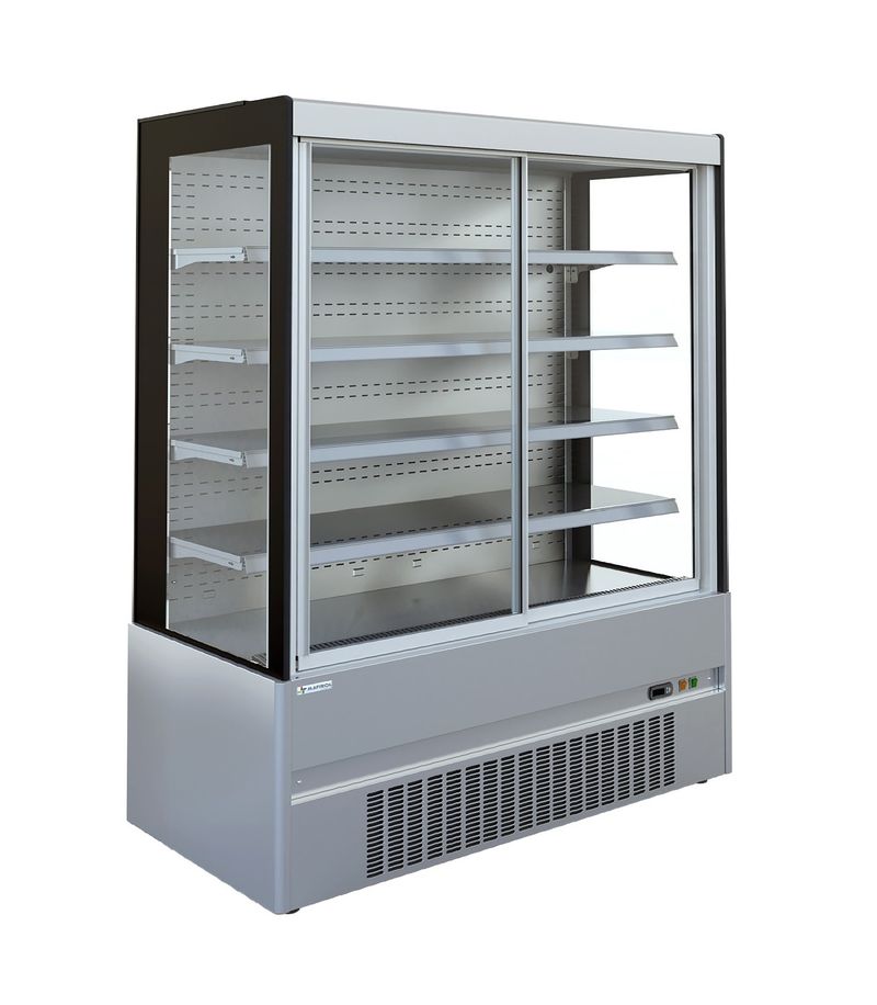 Vitrine murale réfrigérée D85 ECO CRONUS 250 inox portes coulissantes