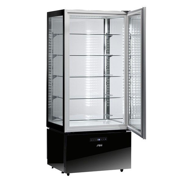 Armoire réfrigérée LUX6+ froid ventilé noir/blanc