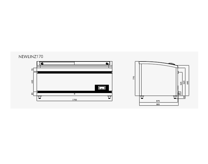 Coffre congélateur NEWLINZ170BT