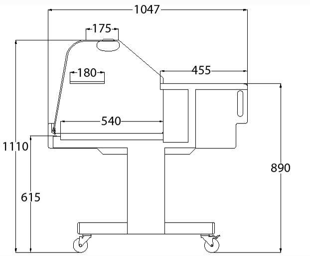 Vitrine réfrigérée NICE VB CAD100