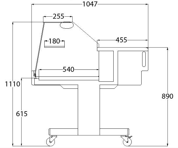 Vitrine réfrigérée NICE VD CAD125