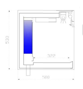 Vitrine murale réfrigérée RF1 1020