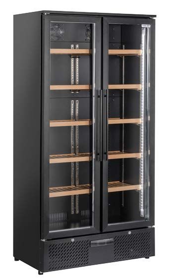 Armoire réfrigérée à vin SGD500 double portes vitrées