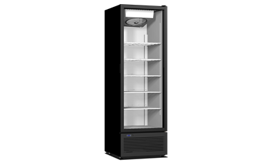 Armoire réfrigérée T500PV noire porte vitrée